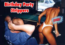 Birthday party stripper